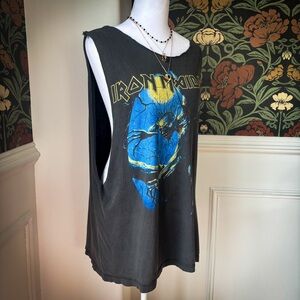 Vintage 1993 Iron Maiden Muscle Tank Band Tee 🌒